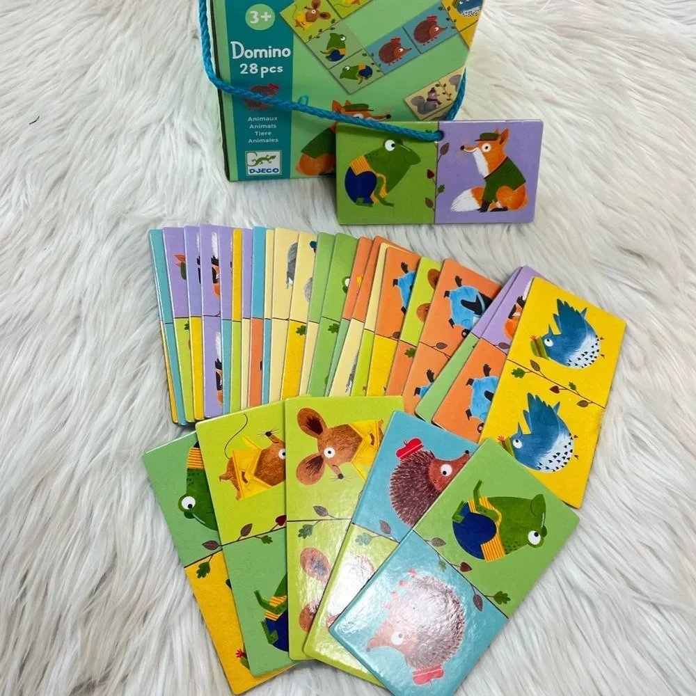 DJECO Forest Animals domino for kids age 3+ preschool